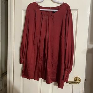 Lane Bryant Silky rust colored tunic
